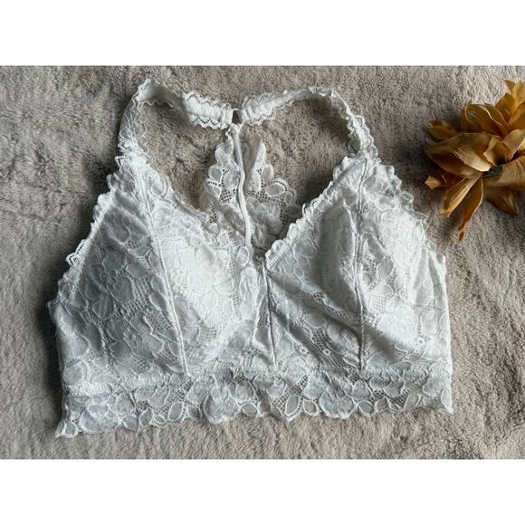 Maurices White Lace Bralet Size Large - Picture 1 of 4